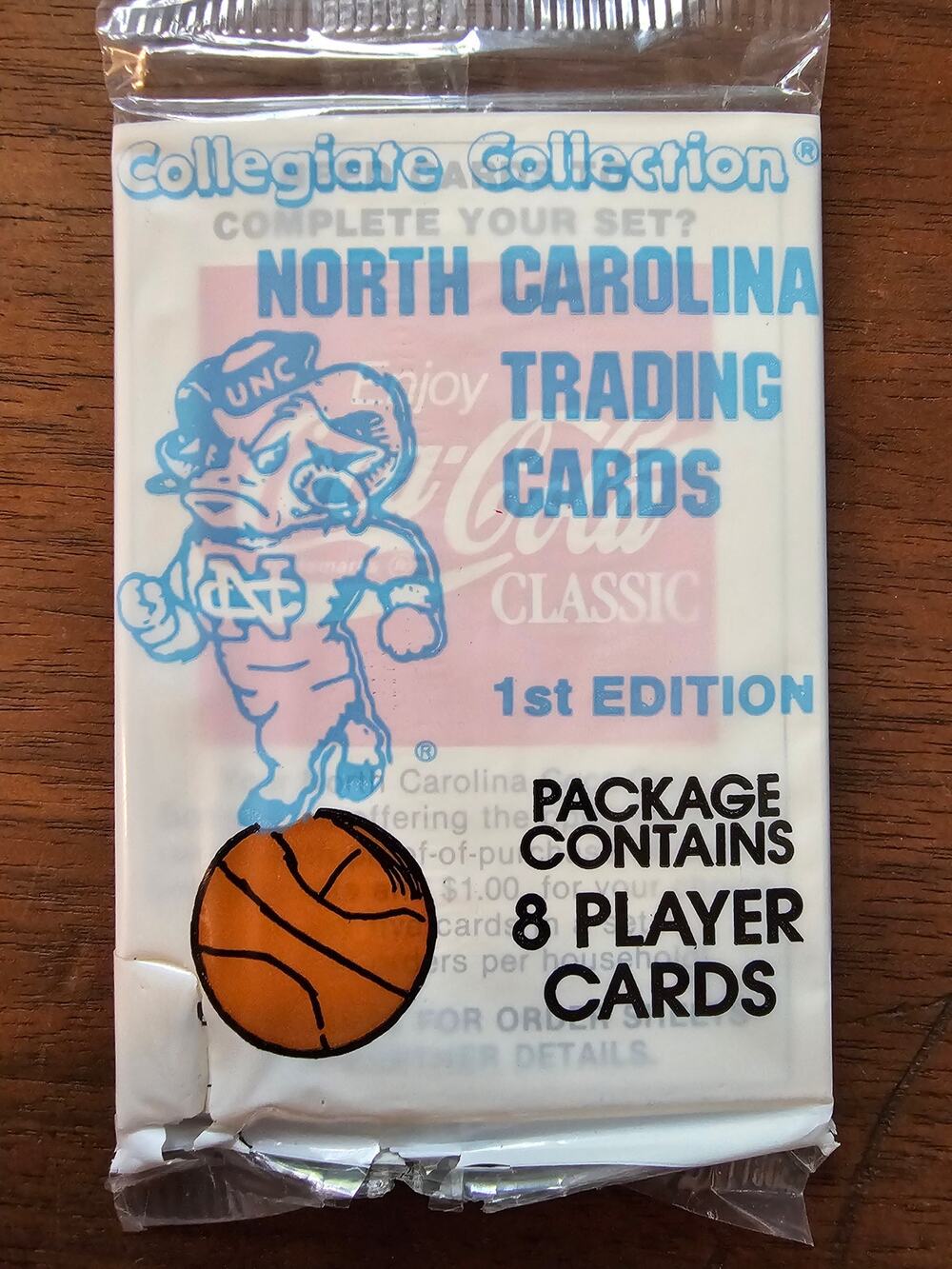 1989 Collegiate Collection - North Carolina - 8-Card Pack w/Michael Jordan #200
